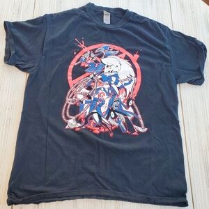 Helluva Boss Black Graphic Tee LG